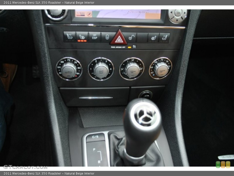 Natural Beige Interior Controls for the 2011 Mercedes-Benz SLK 350 Roadster #89802317