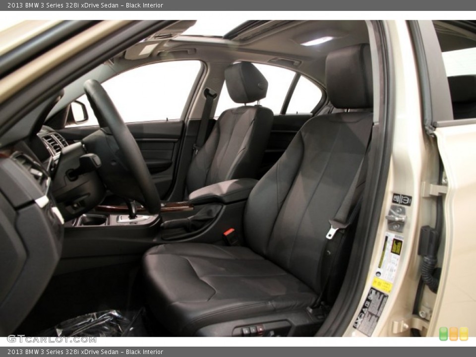 Black Interior Front Seat for the 2013 BMW 3 Series 328i xDrive Sedan #89804381