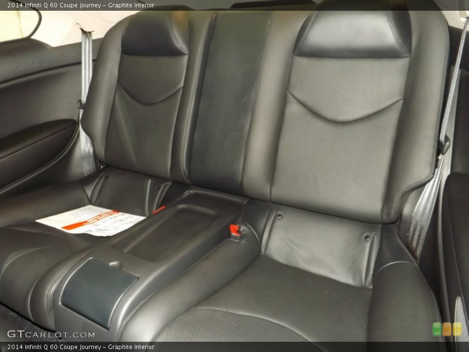 Graphite Interior Rear Seat for the 2014 Infiniti Q 60 Coupe Journey #89805083