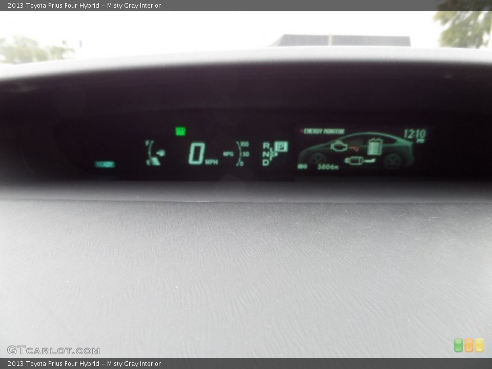 Misty Gray Interior Gauges for the 2013 Toyota Prius Four Hybrid #89805746