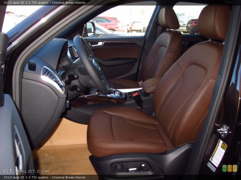 Chestnut Brown Interior Front Seat for the 2014 Audi Q5 3.0 TDI quattro #89807024