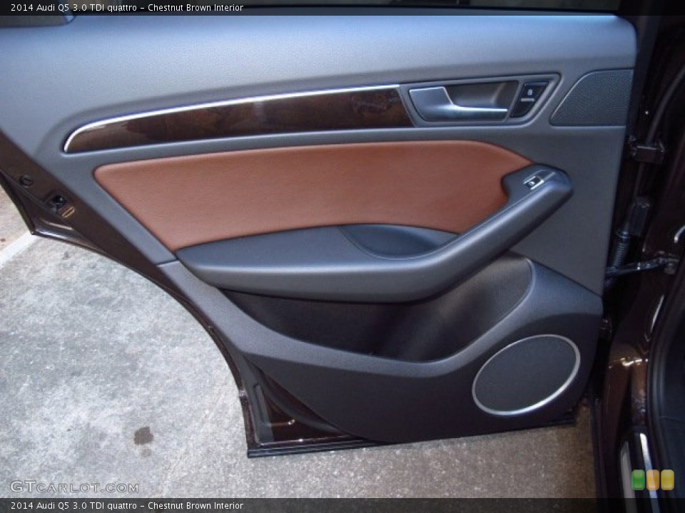 Chestnut Brown Interior Door Panel for the 2014 Audi Q5 3.0 TDI quattro #89807039