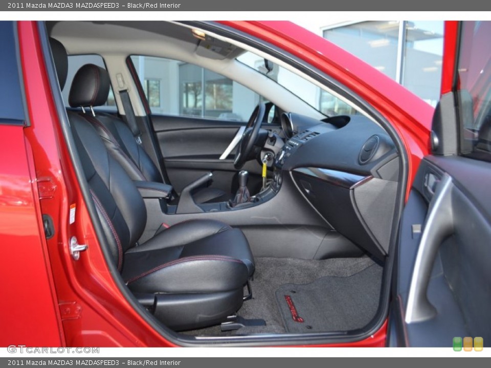 Black/Red Interior Front Seat for the 2011 Mazda MAZDA3 MAZDASPEED3 #89807137