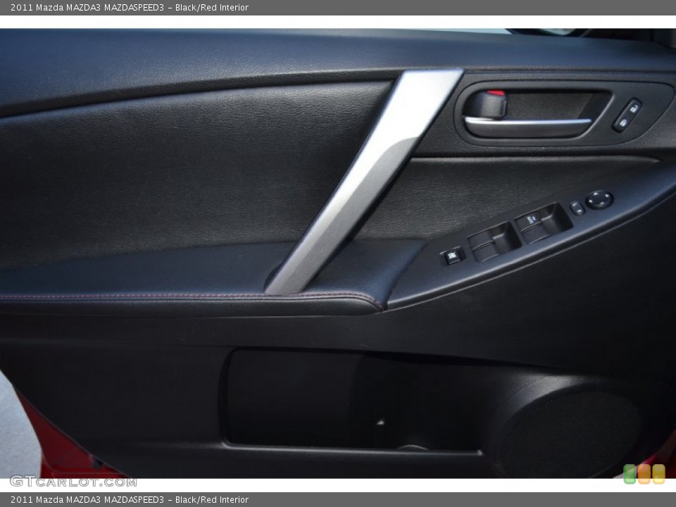 Black/Red Interior Door Panel for the 2011 Mazda MAZDA3 MAZDASPEED3 #89807189
