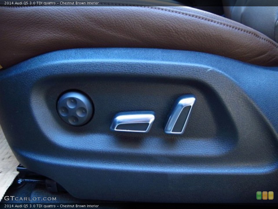 Chestnut Brown Interior Controls for the 2014 Audi Q5 3.0 TDI quattro #89807258
