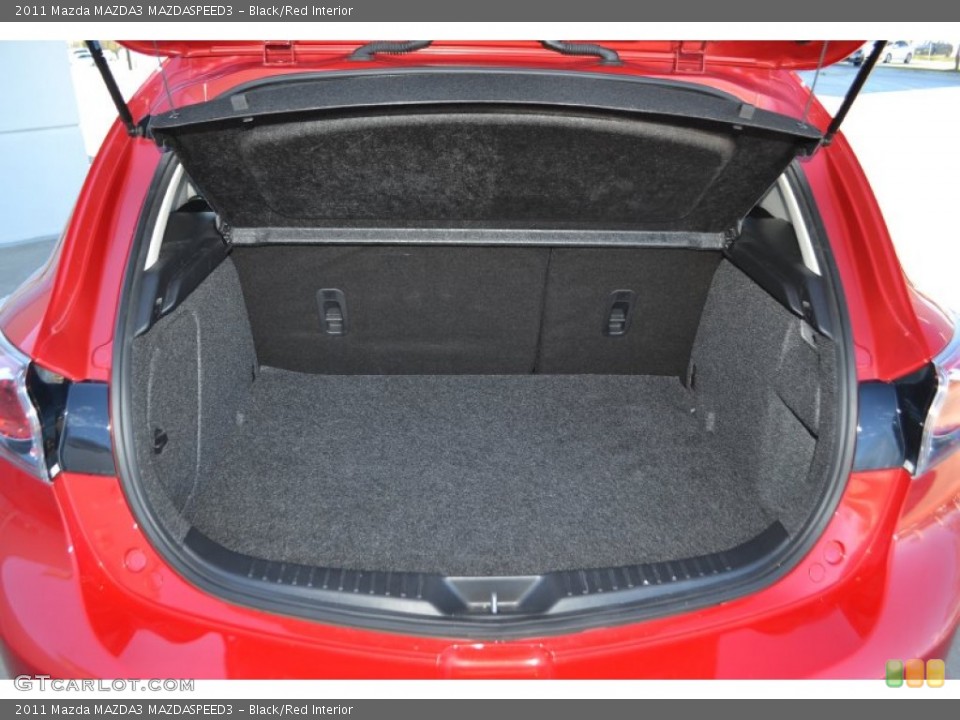 Black/Red Interior Trunk for the 2011 Mazda MAZDA3 MAZDASPEED3 #89807342