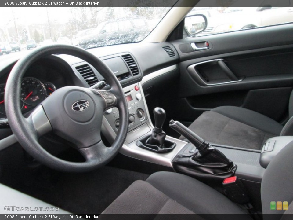 Off Black Interior Dashboard for the 2008 Subaru Outback 2.5i Wagon #89809475