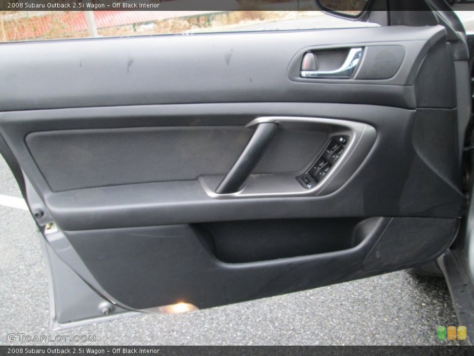 Off Black Interior Door Panel for the 2008 Subaru Outback 2.5i Wagon #89809514