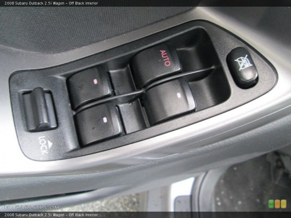 Off Black Interior Controls for the 2008 Subaru Outback 2.5i Wagon #89809532