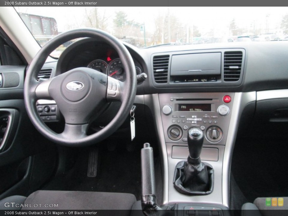 Off Black Interior Dashboard for the 2008 Subaru Outback 2.5i Wagon #89809583