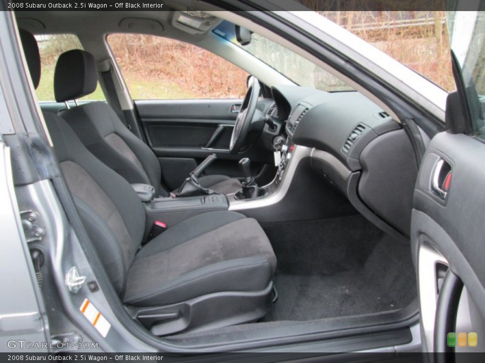 Off Black Interior Front Seat for the 2008 Subaru Outback 2.5i Wagon #89809604