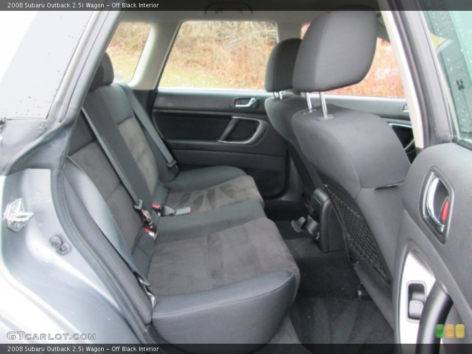 Off Black Interior Rear Seat for the 2008 Subaru Outback 2.5i Wagon #89809619