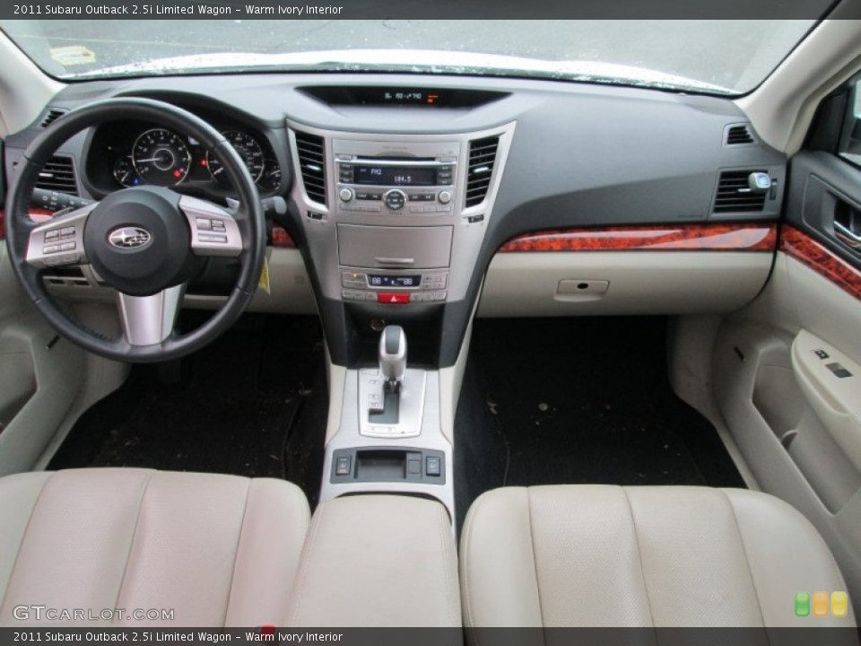 Warm Ivory Interior Dashboard for the 2011 Subaru Outback 2.5i Limited Wagon #89810798