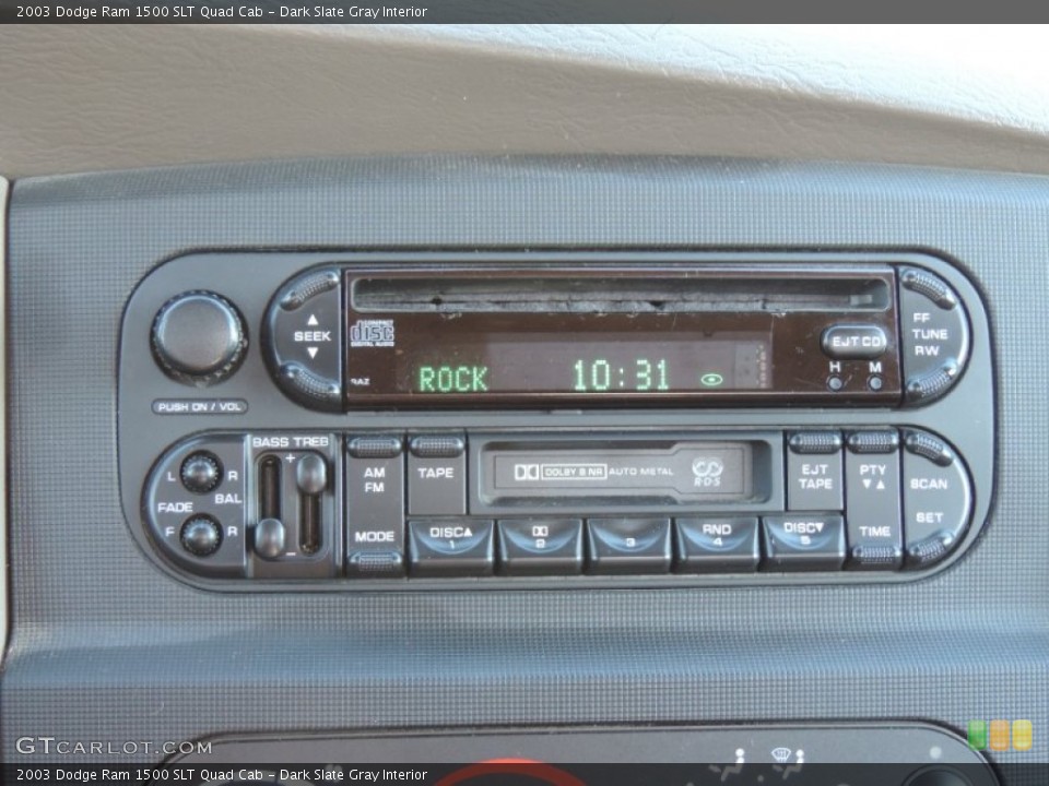 Dark Slate Gray Interior Audio System for the 2003 Dodge Ram 1500 SLT Quad Cab #89812148