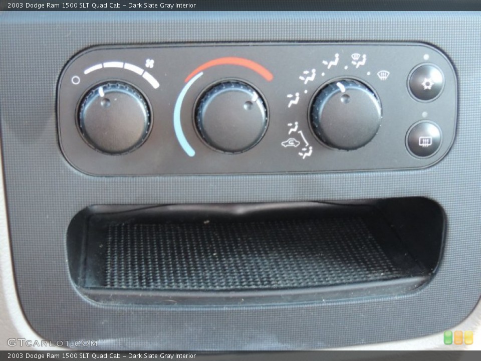 Dark Slate Gray Interior Controls for the 2003 Dodge Ram 1500 SLT Quad Cab #89812163