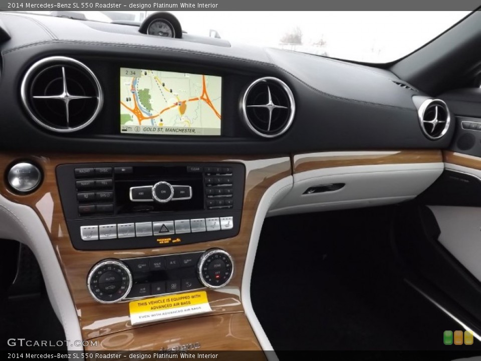 designo Platinum White Interior Dashboard for the 2014 Mercedes-Benz SL 550 Roadster #89813939