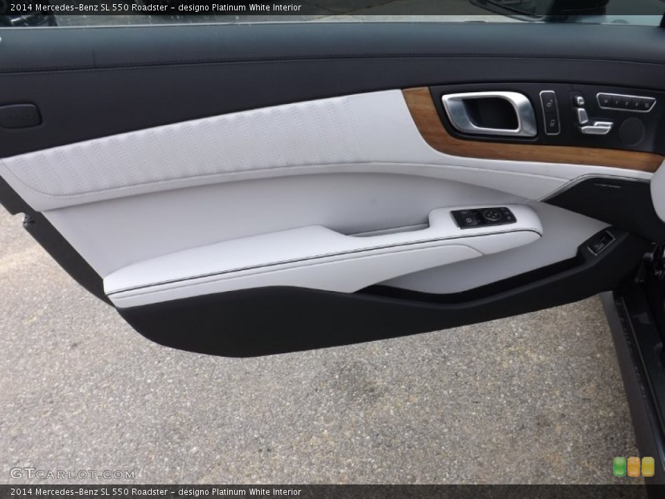 designo Platinum White Interior Door Panel for the 2014 Mercedes-Benz SL 550 Roadster #89813981