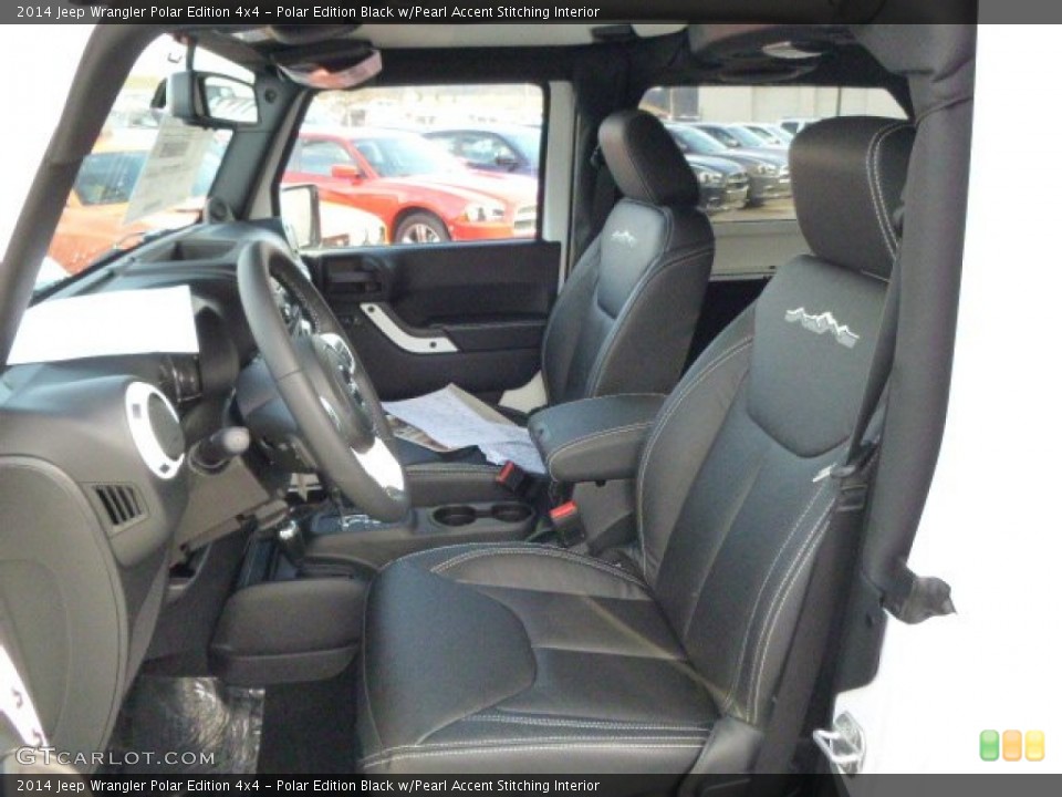 Polar Edition Black w/Pearl Accent Stitching Interior Photo for the 2014 Jeep Wrangler Polar Edition 4x4 #89819789