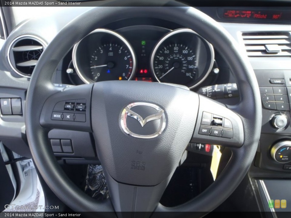 Sand Interior Steering Wheel for the 2014 Mazda MAZDA5 Sport #89820080