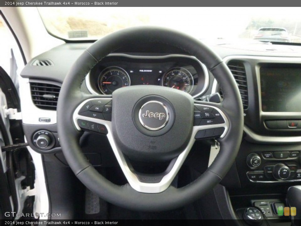 Morocco - Black Interior Steering Wheel for the 2014 Jeep Cherokee Trailhawk 4x4 #89820395