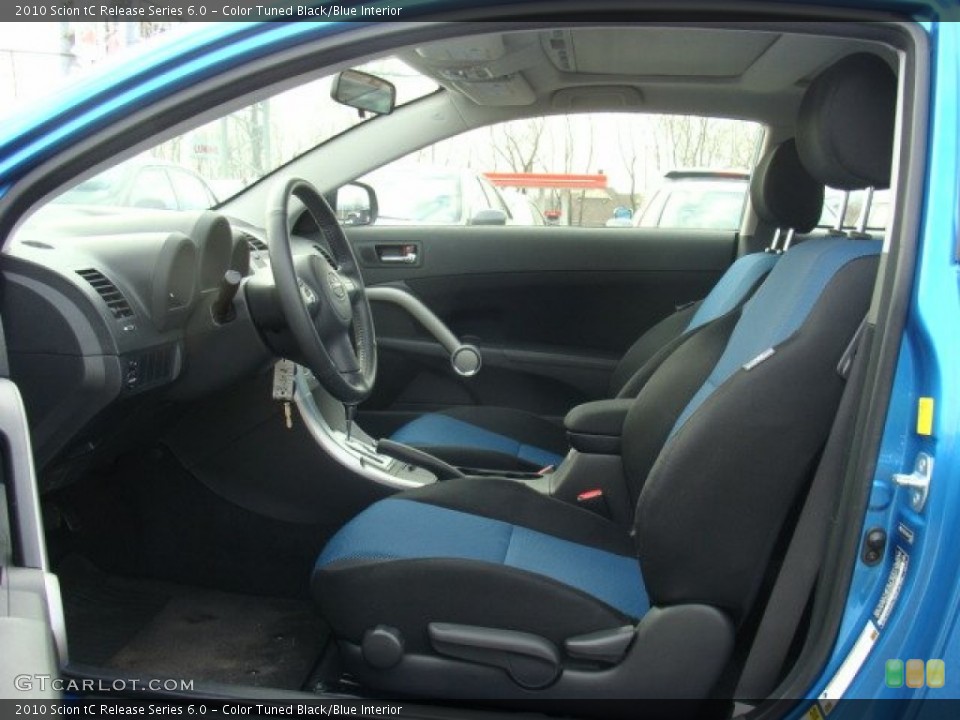 Color Tuned Black/Blue Interior Photo for the 2010 Scion tC Release Series 6.0 #89821151
