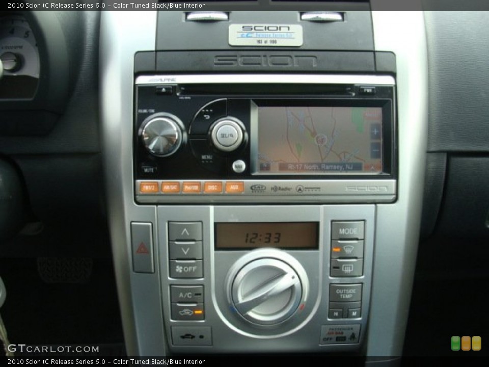 Color Tuned Black/Blue Interior Controls for the 2010 Scion tC Release Series 6.0 #89821241