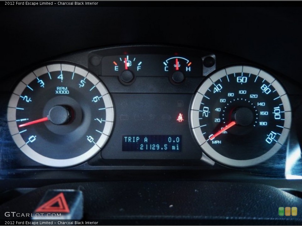Charcoal Black Interior Gauges for the 2012 Ford Escape Limited #89822225