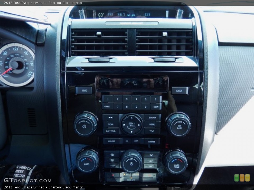 Charcoal Black Interior Controls for the 2012 Ford Escape Limited #89822252