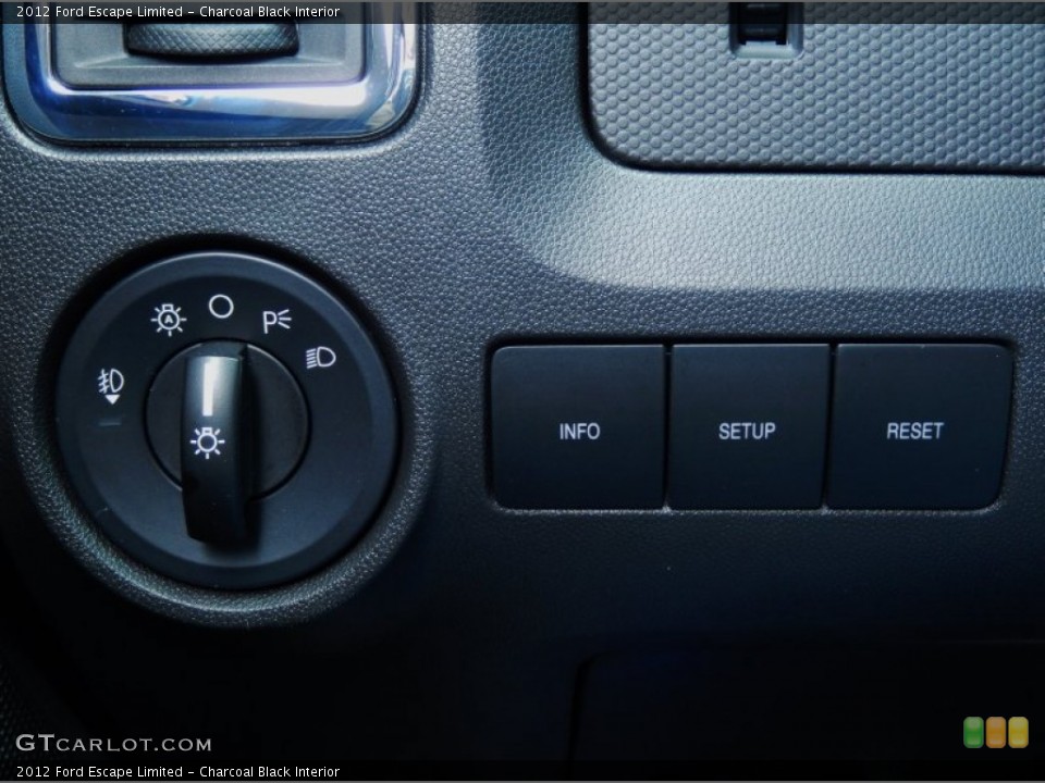 Charcoal Black Interior Controls for the 2012 Ford Escape Limited #89822297