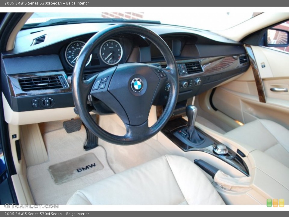 Beige 2006 BMW 5 Series Interiors