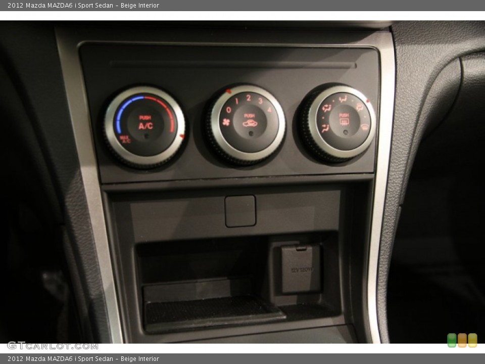 Beige Interior Controls for the 2012 Mazda MAZDA6 i Sport Sedan #89824382