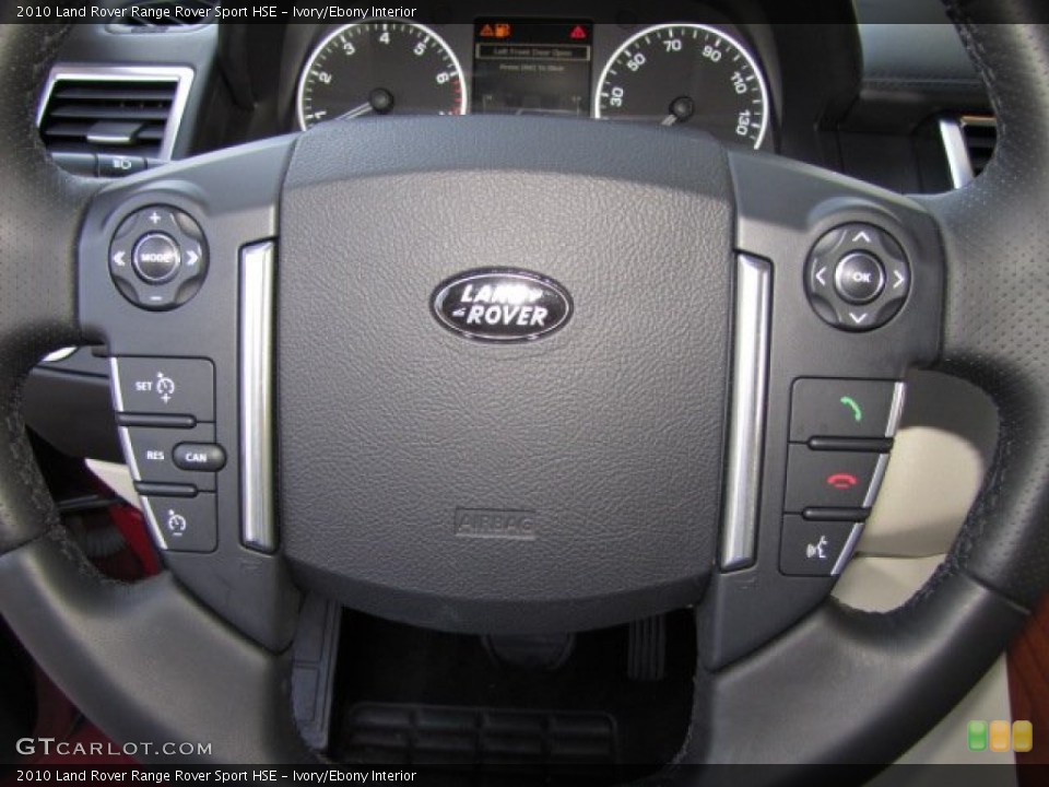 Ivory/Ebony Interior Steering Wheel for the 2010 Land Rover Range Rover Sport HSE #89828513