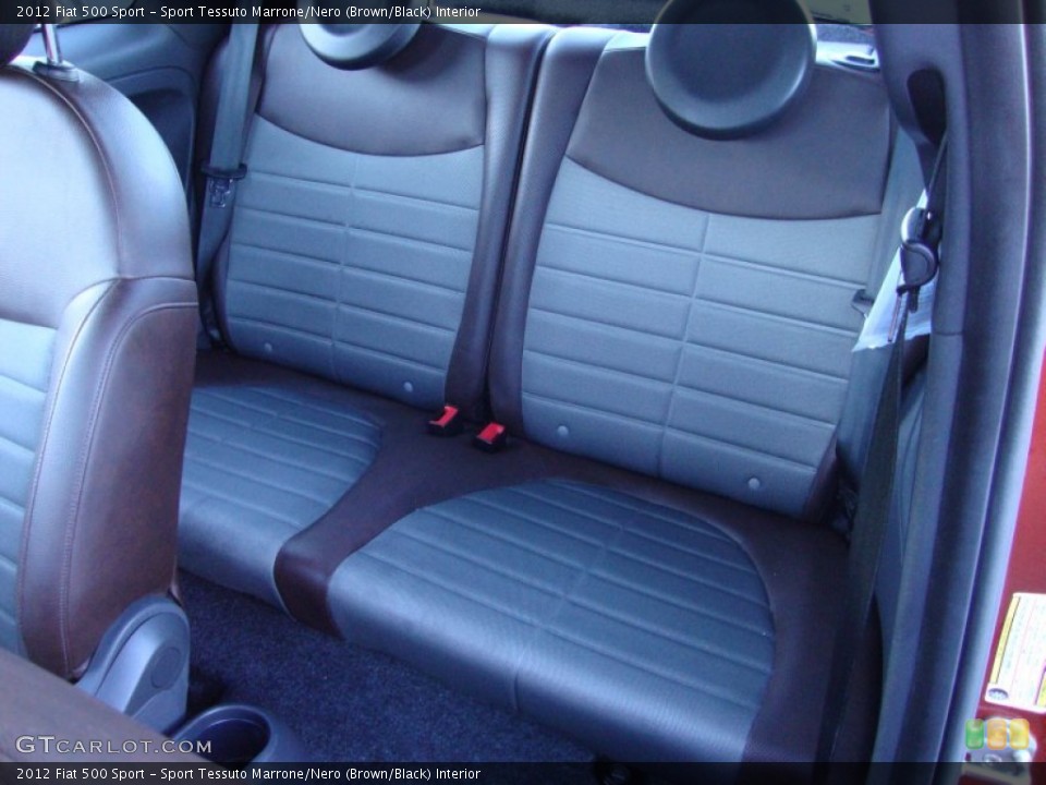 Sport Tessuto Marrone/Nero (Brown/Black) Interior Rear Seat for the 2012 Fiat 500 Sport #89829740