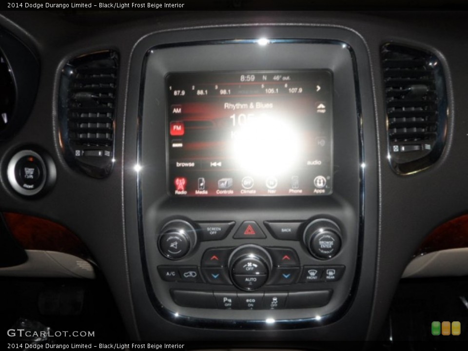 Black/Light Frost Beige Interior Controls for the 2014 Dodge Durango Limited #89830590