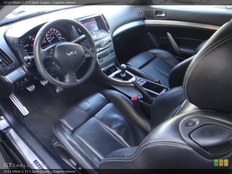 Graphite Interior Prime Interior for the 2010 Infiniti G 37 S Sport Coupe #89833064