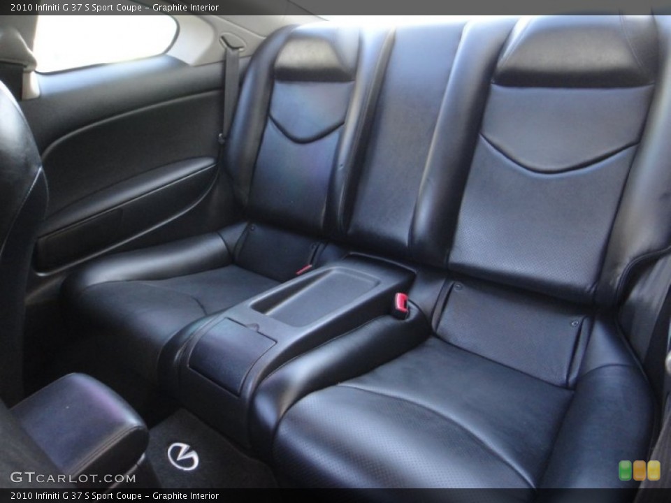 Graphite Interior Rear Seat for the 2010 Infiniti G 37 S Sport Coupe #89833112