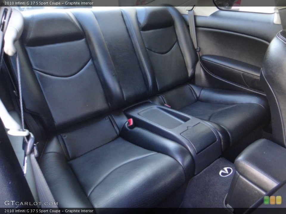 Graphite Interior Rear Seat for the 2010 Infiniti G 37 S Sport Coupe #89833235