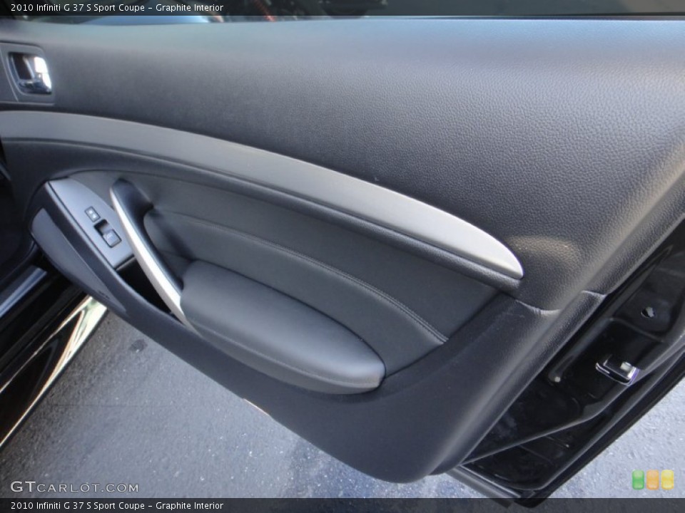 Graphite Interior Door Panel for the 2010 Infiniti G 37 S Sport Coupe #89833310