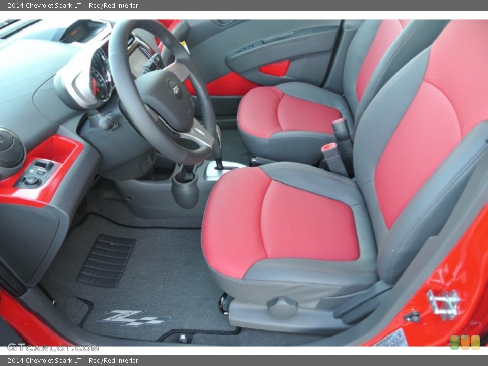 Red/Red 2014 Chevrolet Spark Interiors