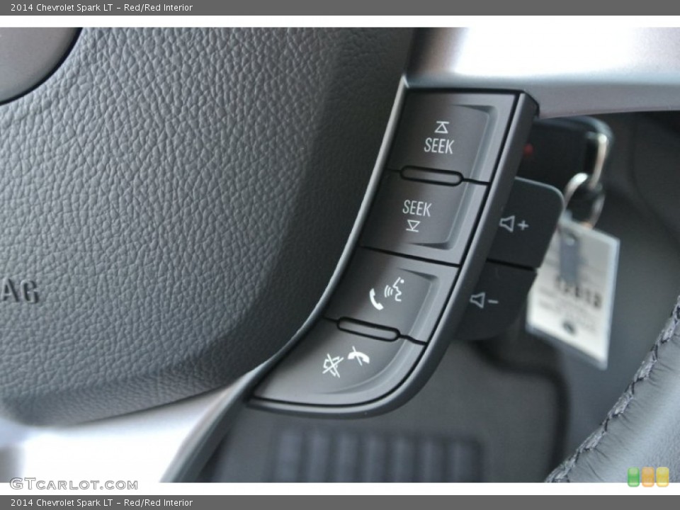 Red/Red Interior Controls for the 2014 Chevrolet Spark LT #89833583