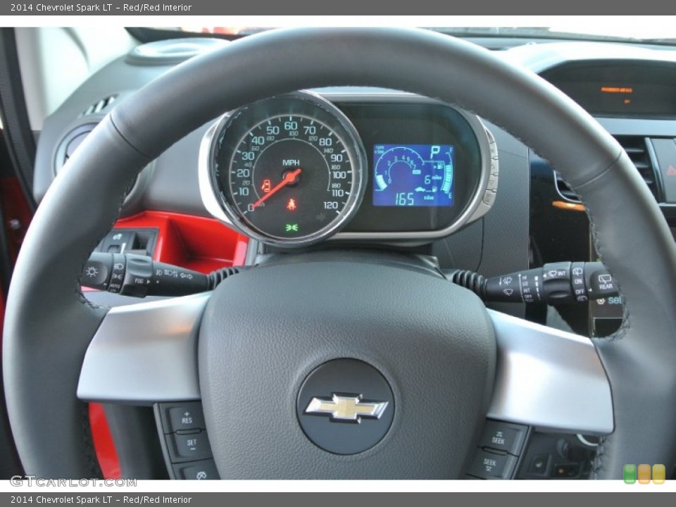 Red/Red Interior Steering Wheel for the 2014 Chevrolet Spark LT #89833625
