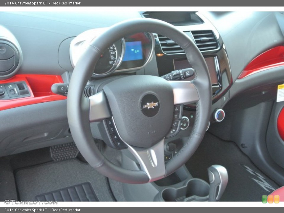 Red/Red Interior Steering Wheel for the 2014 Chevrolet Spark LT #89833802