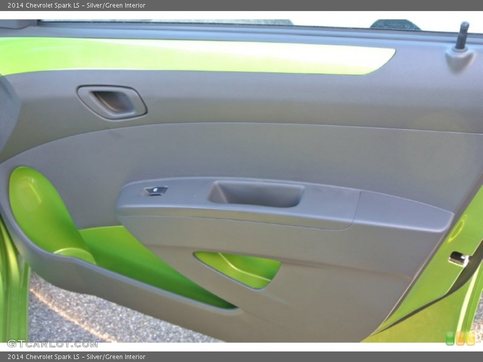 Silver/Green Interior Door Panel for the 2014 Chevrolet Spark LS #89834282