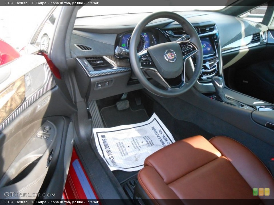 Kona Brown/Jet Black Interior Prime Interior for the 2014 Cadillac ELR Coupe #89836367