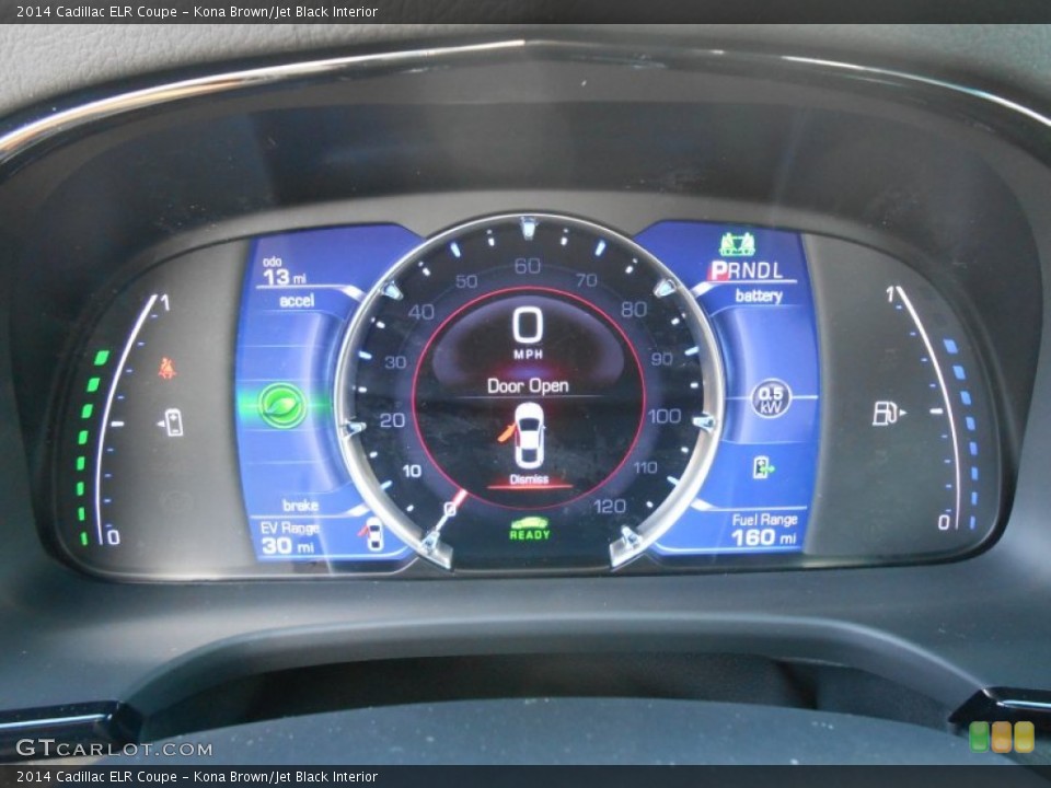 Kona Brown/Jet Black Interior Gauges for the 2014 Cadillac ELR Coupe #89836492