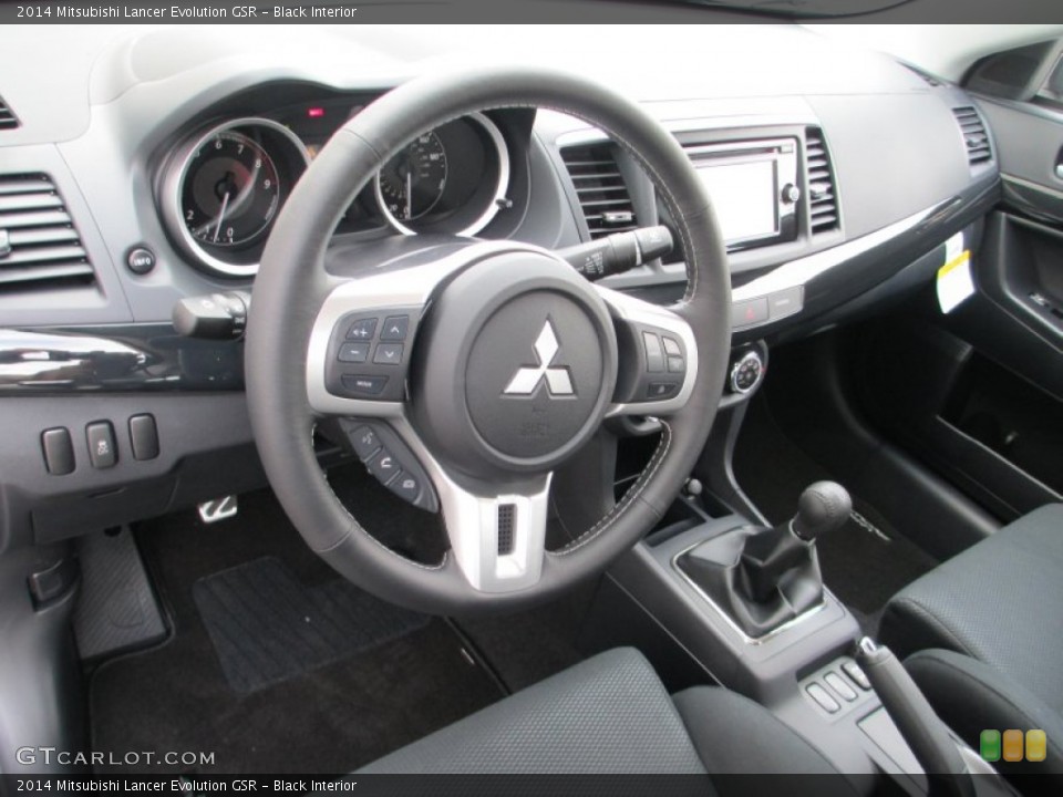 Black Interior Dashboard for the 2014 Mitsubishi Lancer Evolution GSR #89836529