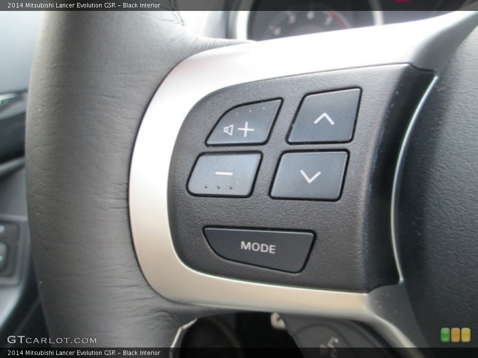Black Interior Controls for the 2014 Mitsubishi Lancer Evolution GSR #89836664