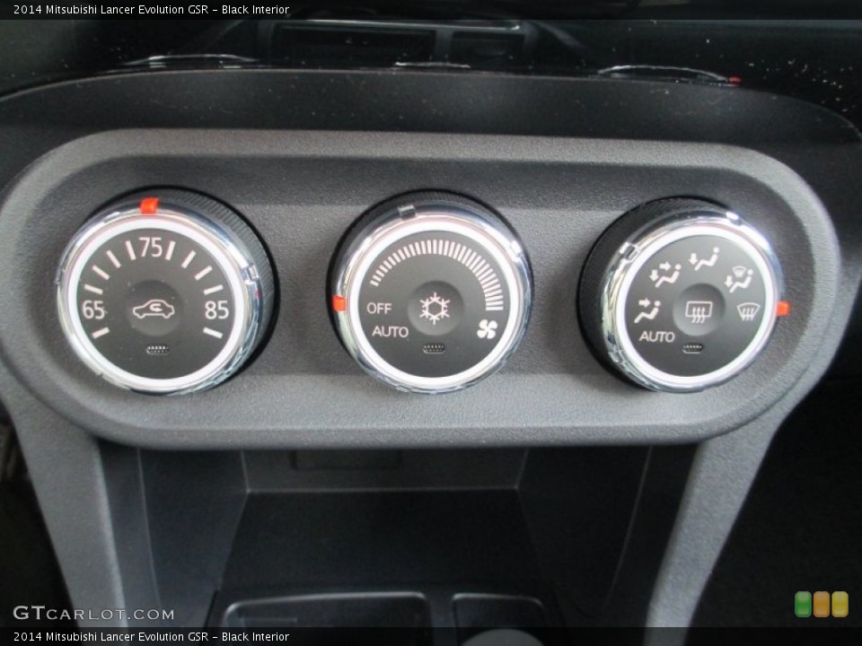 Black Interior Controls for the 2014 Mitsubishi Lancer Evolution GSR #89836776