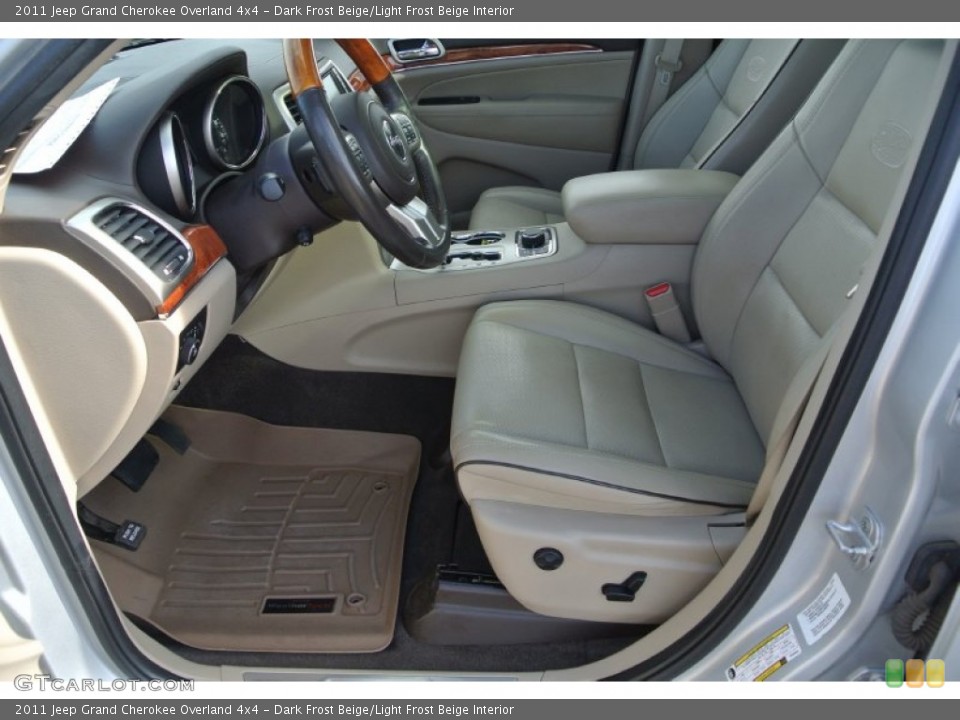 Dark Frost Beige/Light Frost Beige Interior Front Seat for the 2011 Jeep Grand Cherokee Overland 4x4 #89837252