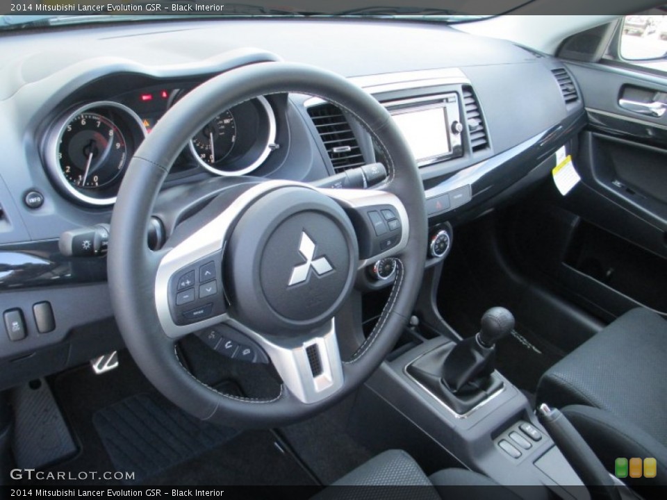 Black Interior Dashboard for the 2014 Mitsubishi Lancer Evolution GSR #89837270